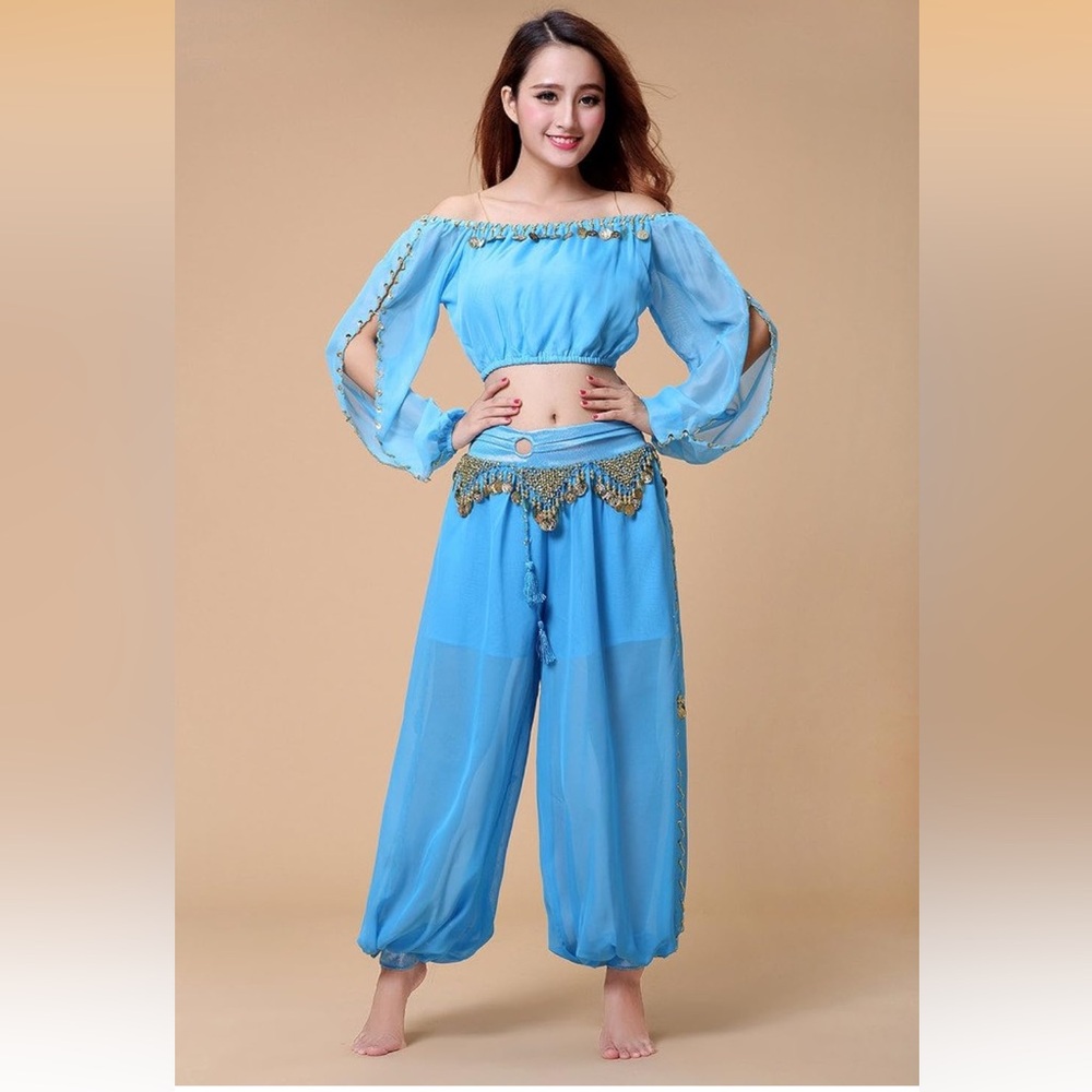 Princess Jasmine Off-Shoulder Belly Dance Costume